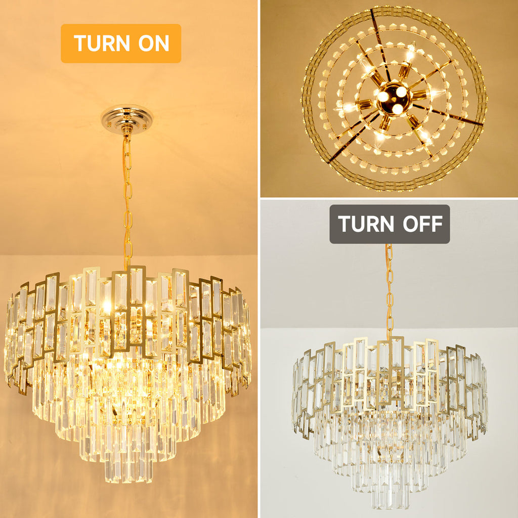 Michoel Dimmable Tiered Chandelier