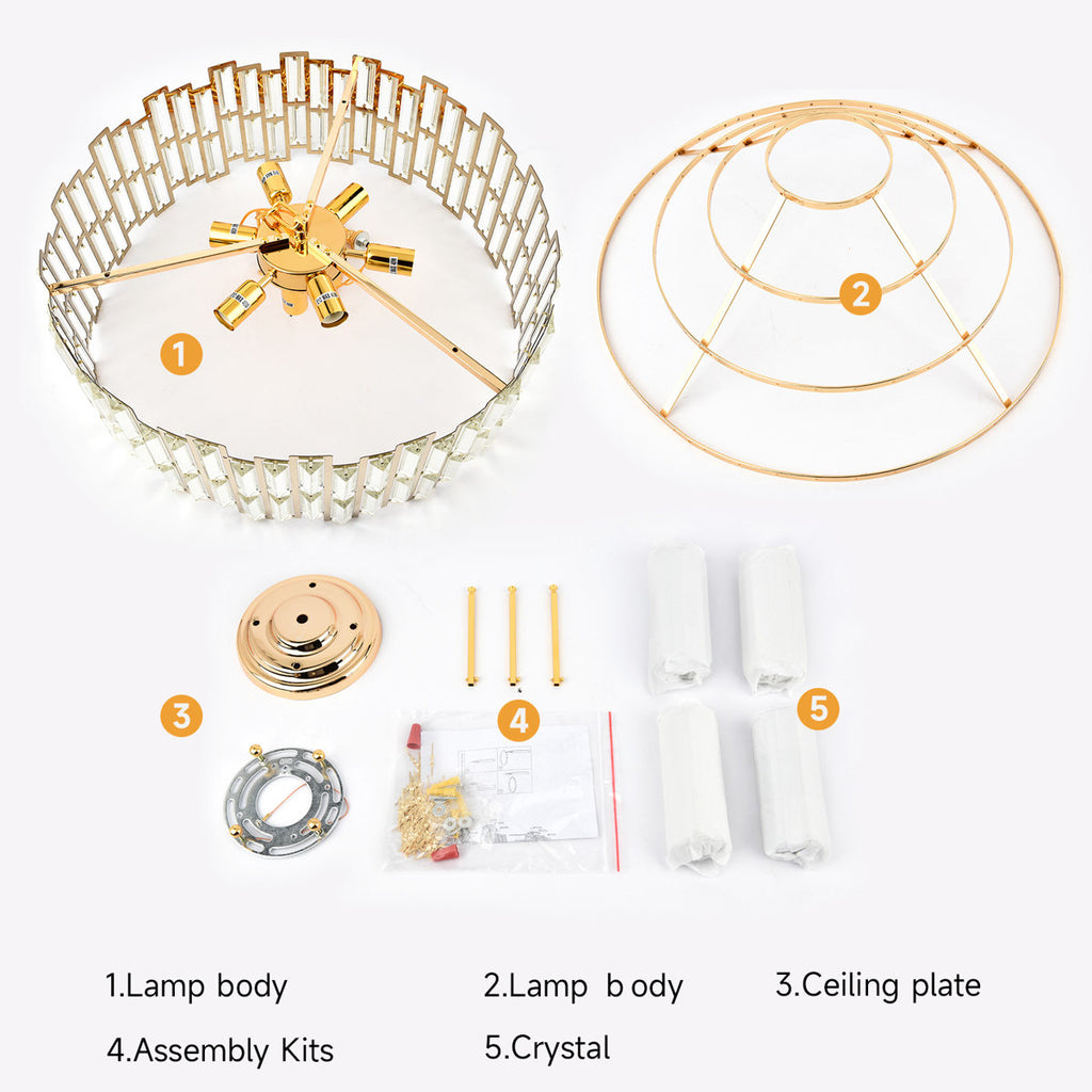 Michoel Dimmable Tiered Chandelier