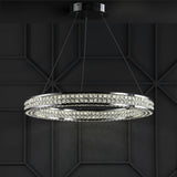 Monthamre Dimmable LED Wagon Wheel Chandelier
