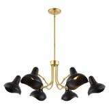 Muccio 6-Light Dimmable Modern Linear Chandelier