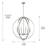 Petitt 9-Light Dimmable Chandelier