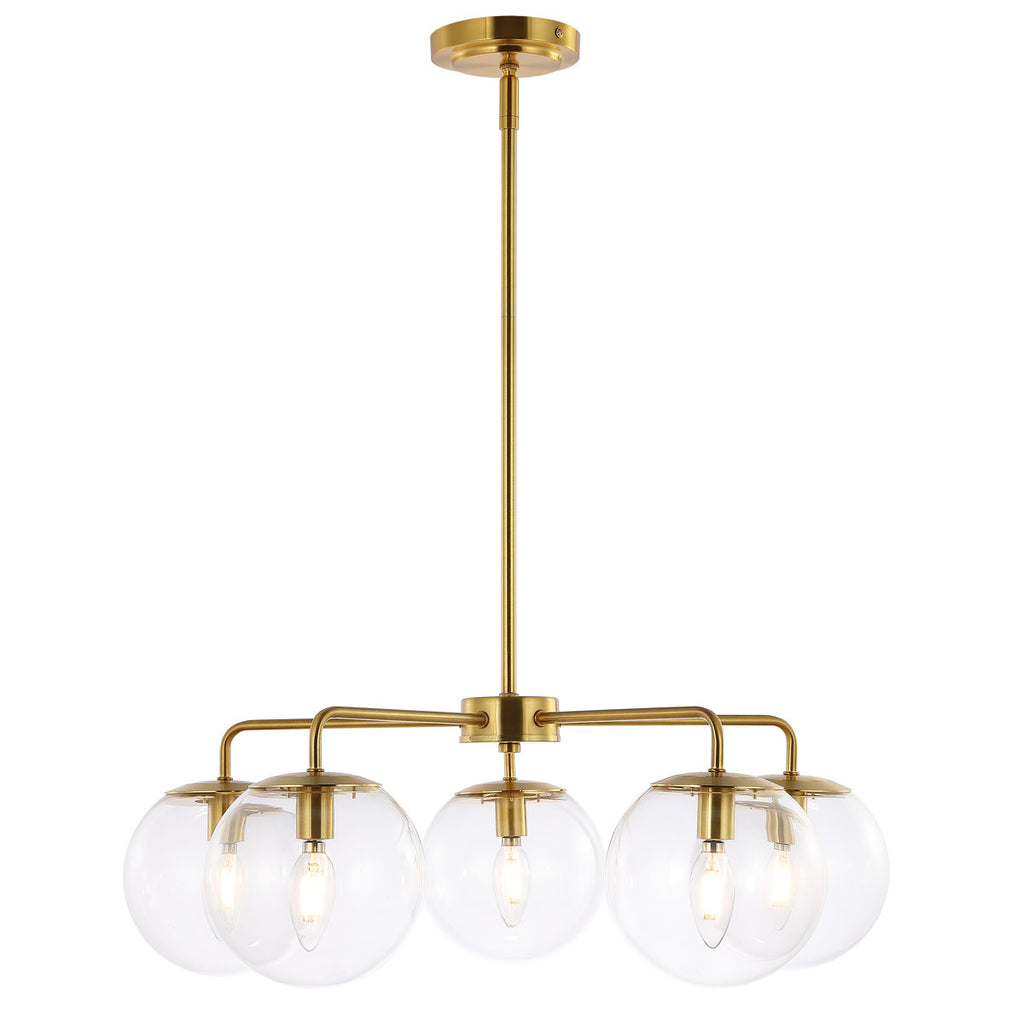 Rattana 5-Light Dimmable Globe Chandelier