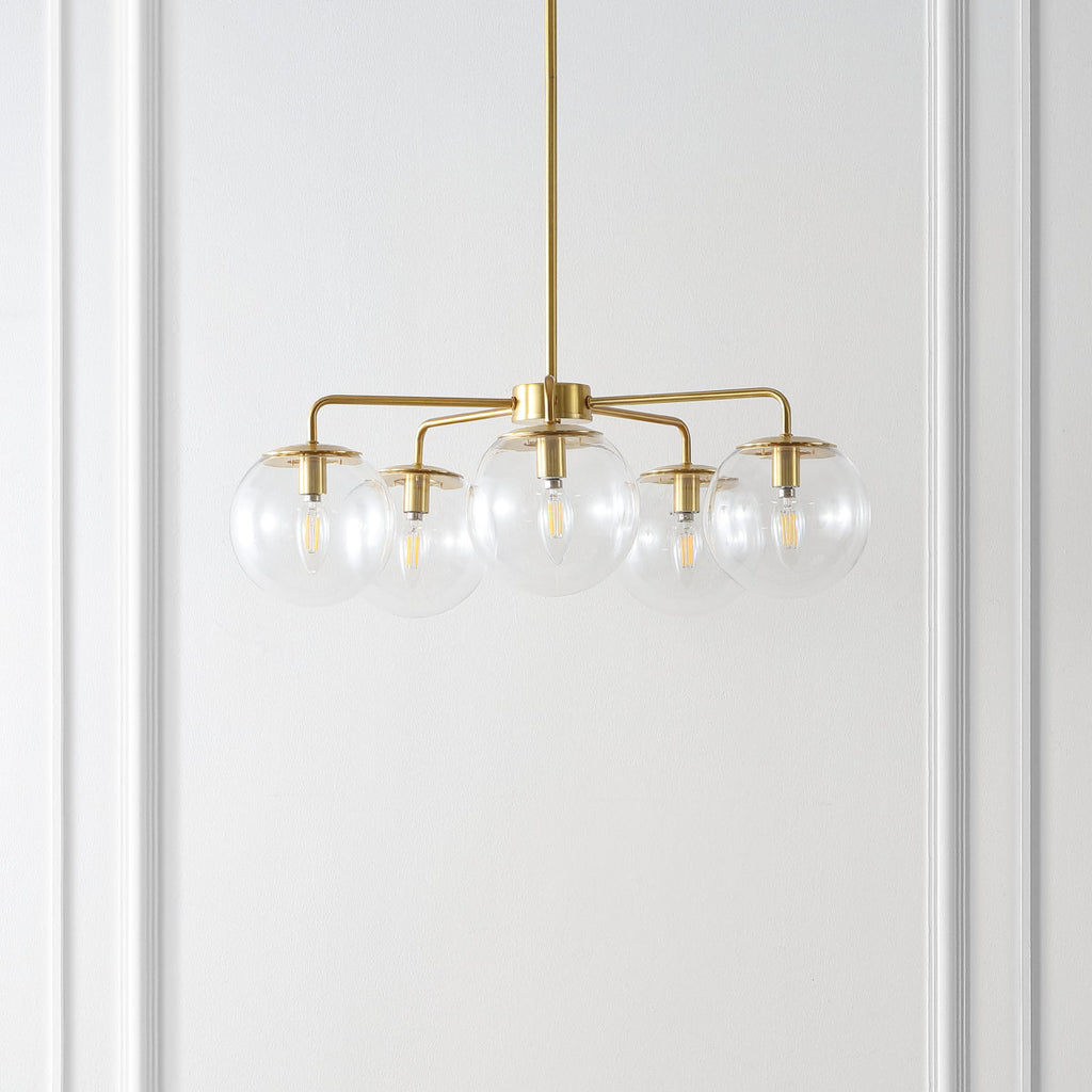 Rattana 5-Light Dimmable Globe Chandelier