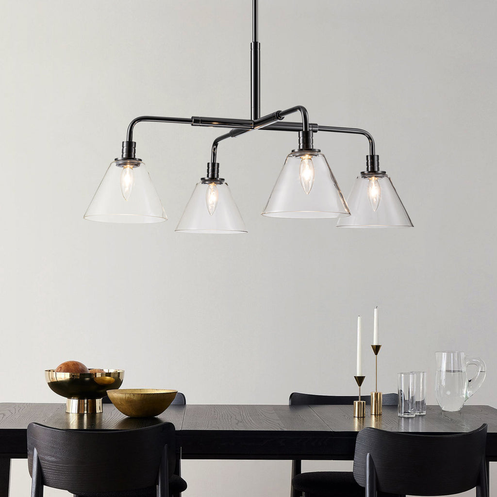 Royelle 4-Light Glass Chandeliers