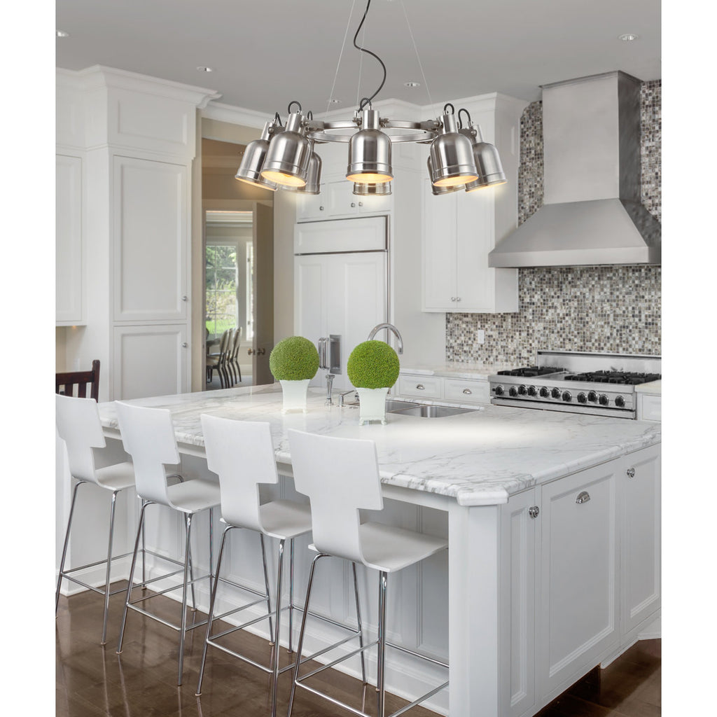 Sydnee 8-Light Wagon Wheel Chandelier