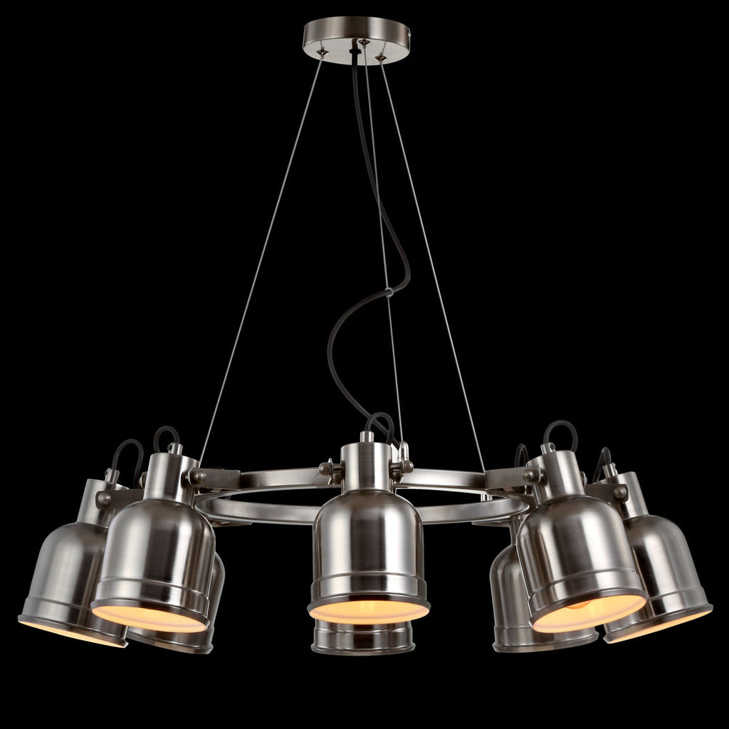 Sydnee 8-Light Wagon Wheel Chandelier