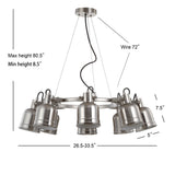 Sydnee 8-Light Wagon Wheel Chandelier