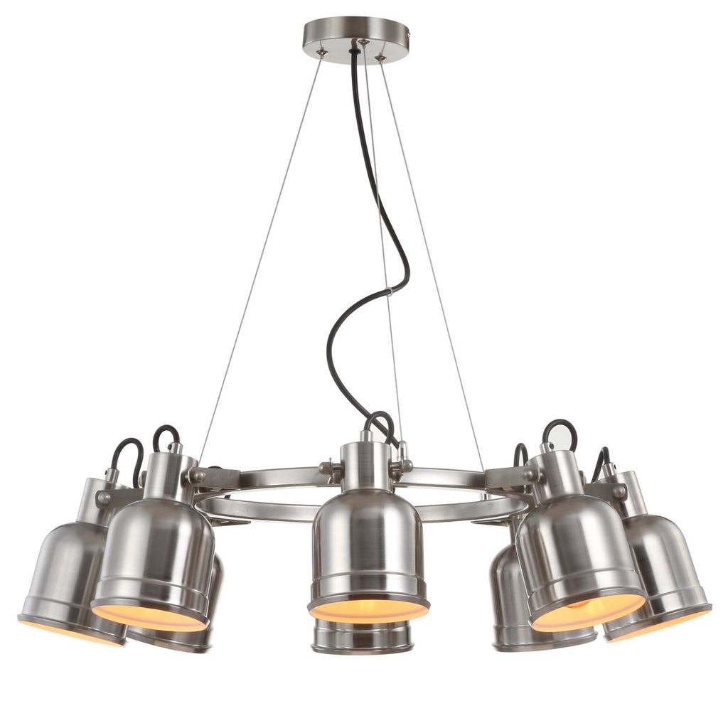 Sydnee 8-Light Wagon Wheel Chandelier