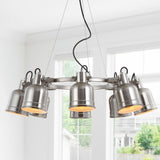 Sydnee 8-Light Wagon Wheel Chandelier