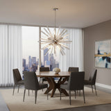 Tietjen 9-Light Glass Dimmable Sputnik Sphere Chandelier