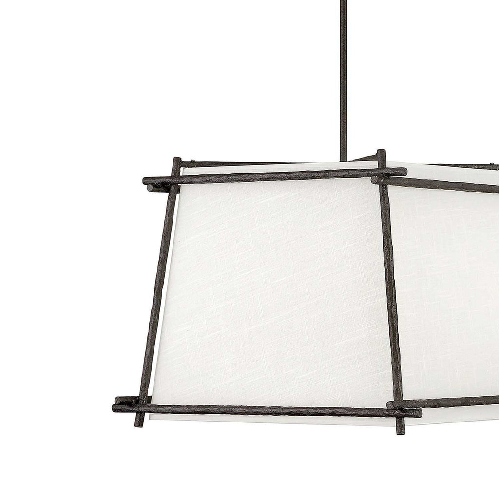 Tress 4-Light Shaded Geometric Chandelier