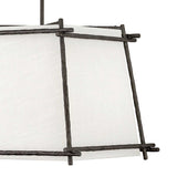Tress 4-Light Shaded Geometric Chandelier