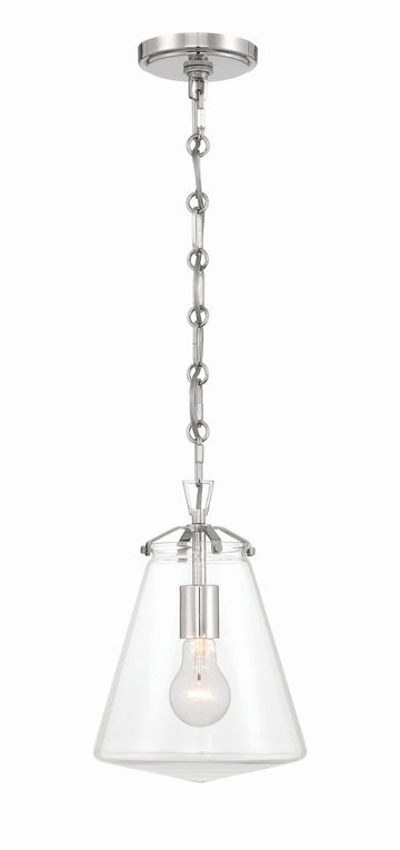 Voss 1 Light Polished Nickel Mini Pendant - C193-VSS-7003-PN