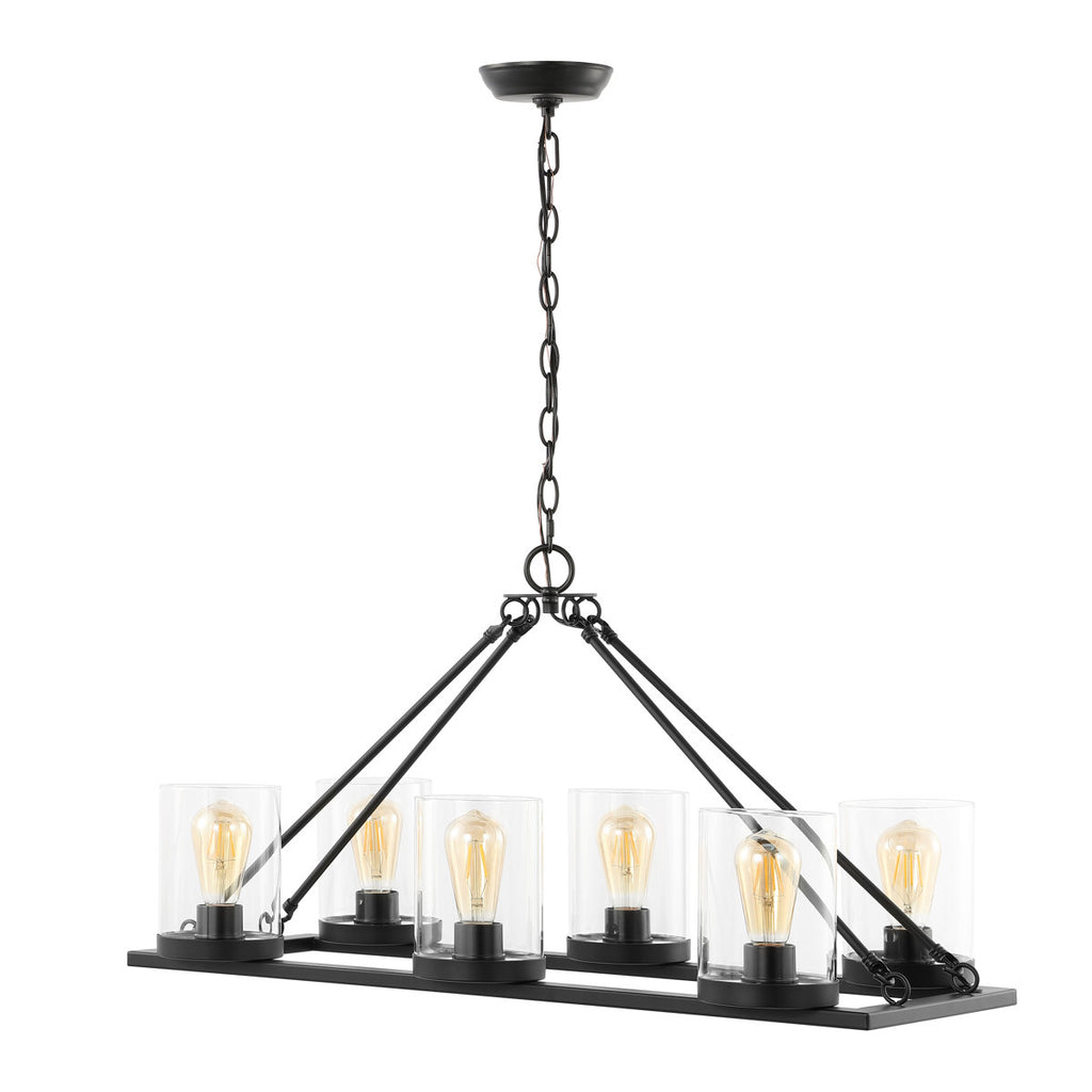Wyllis 6-Light Dimmable Modern Linear Chandelier