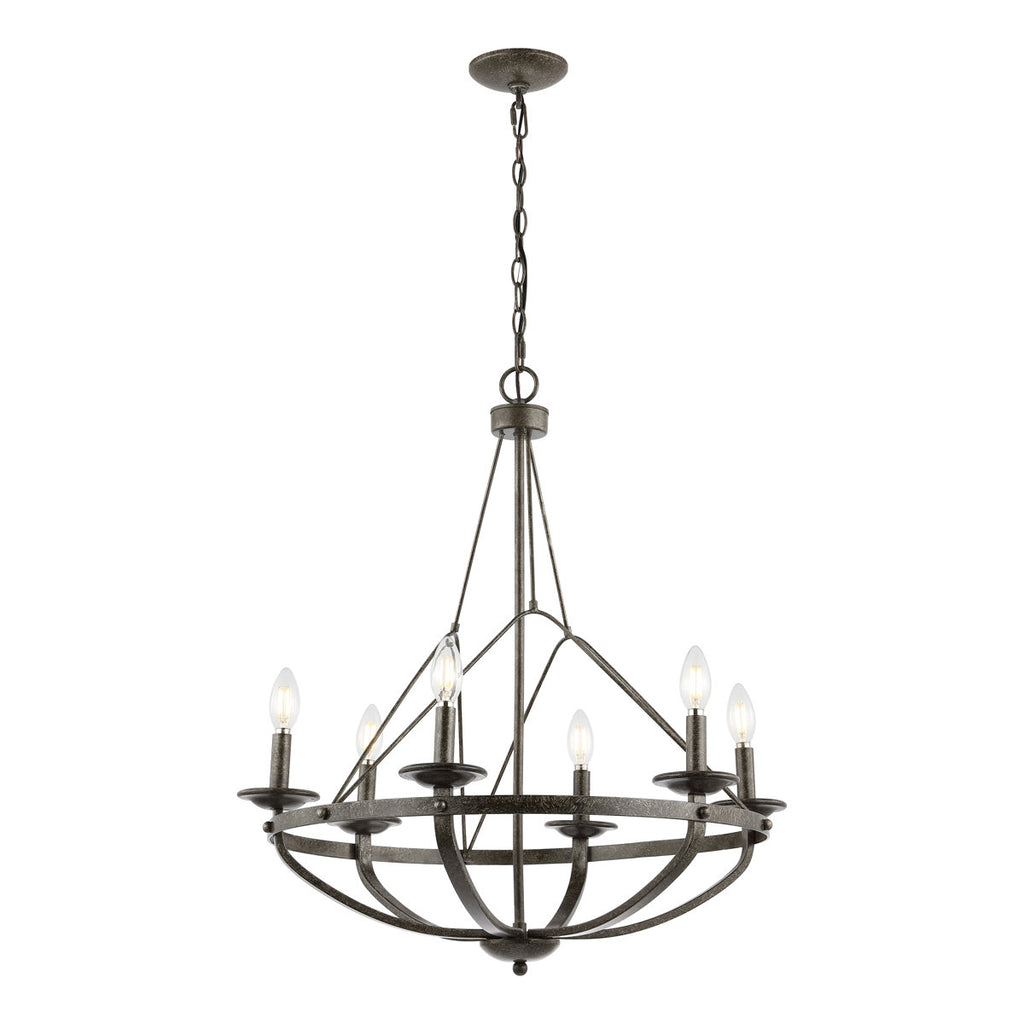 Yavette 6-Light Dimmable Chandelier