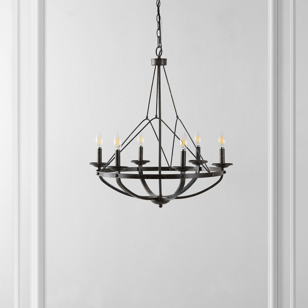 Yavette 6-Light Dimmable Chandelier