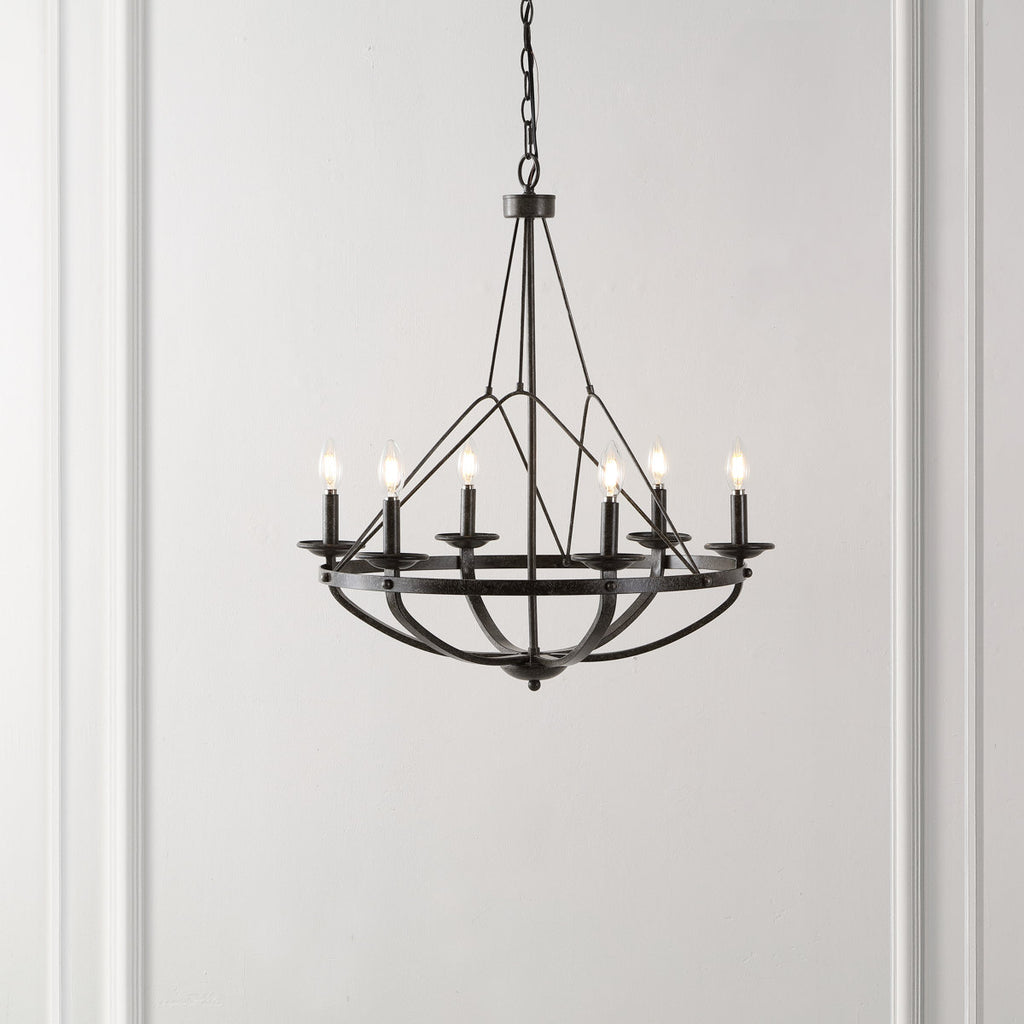 Yavette 6-Light Dimmable Chandelier