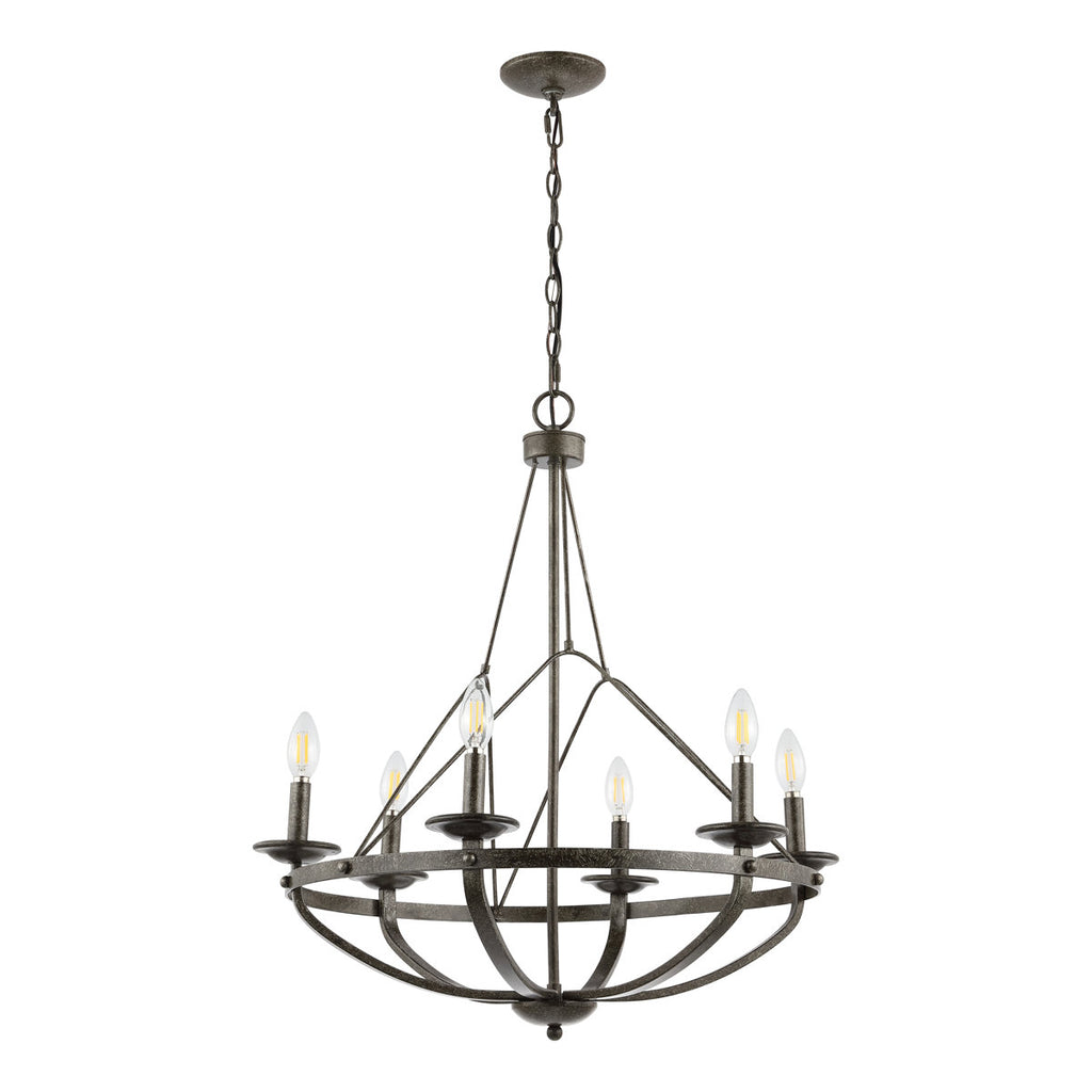 Yavette 6-Light Dimmable Chandelier