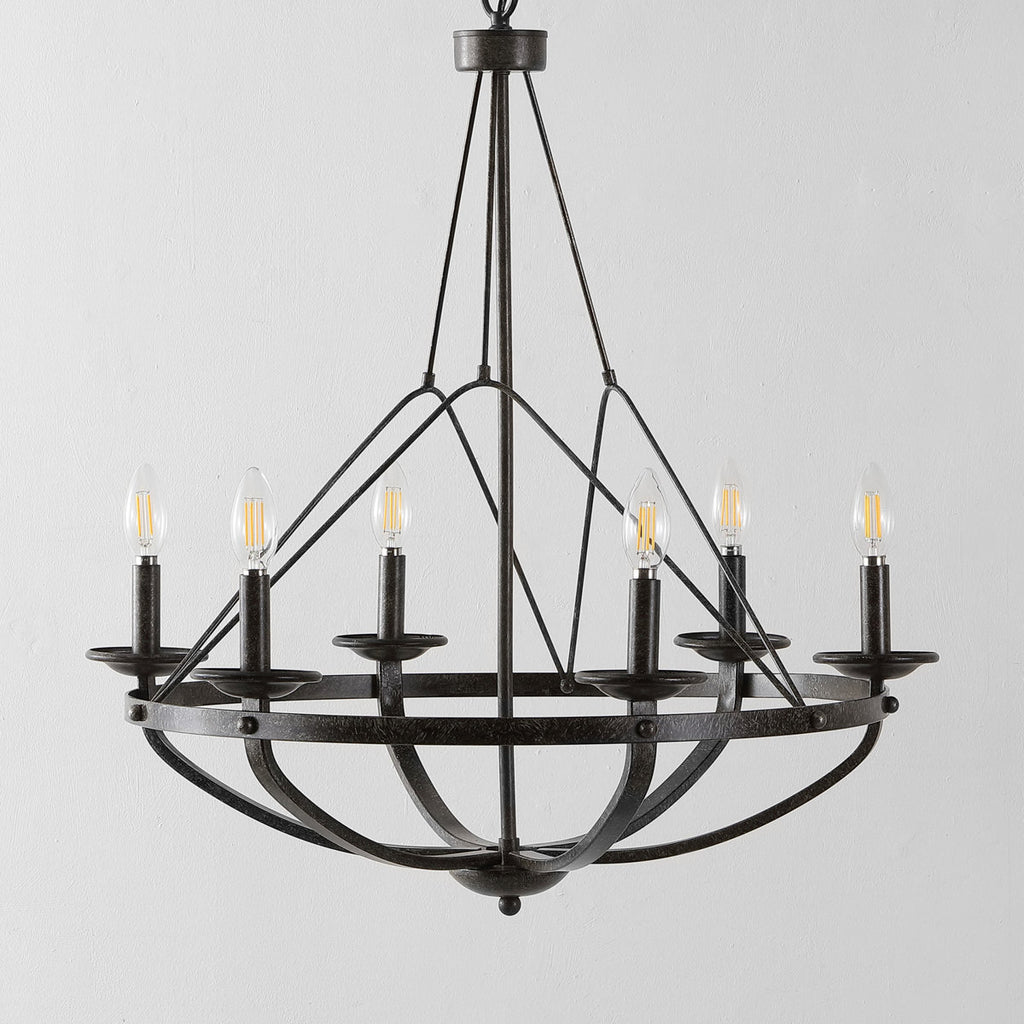 Yavette 6-Light Dimmable Chandelier