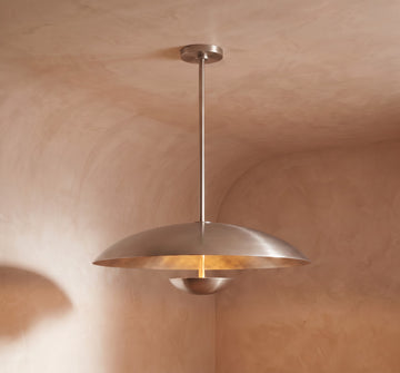 Inspired Cosmic Style 24" Round Pendant Satin Nickel - Main Product View