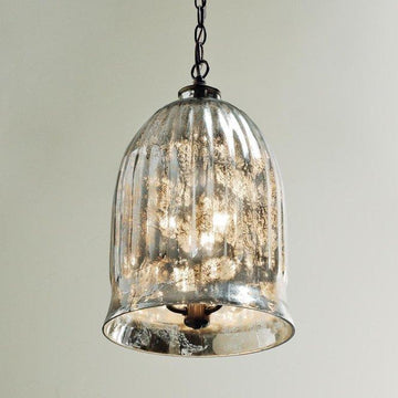 Antique Mirror Bell Pendant Lantern - F100-330