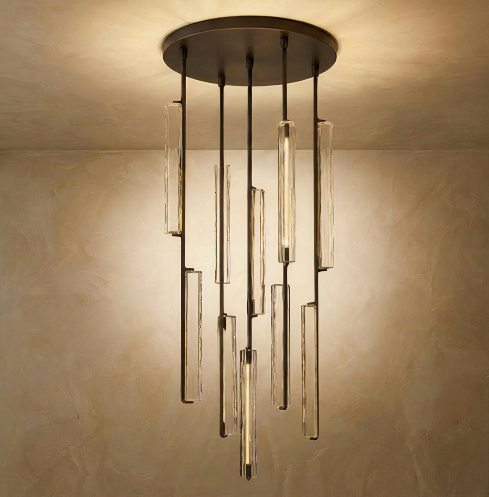 Inspired Audubon Style Crystal Round Chandelier 24.5" - Bronze
