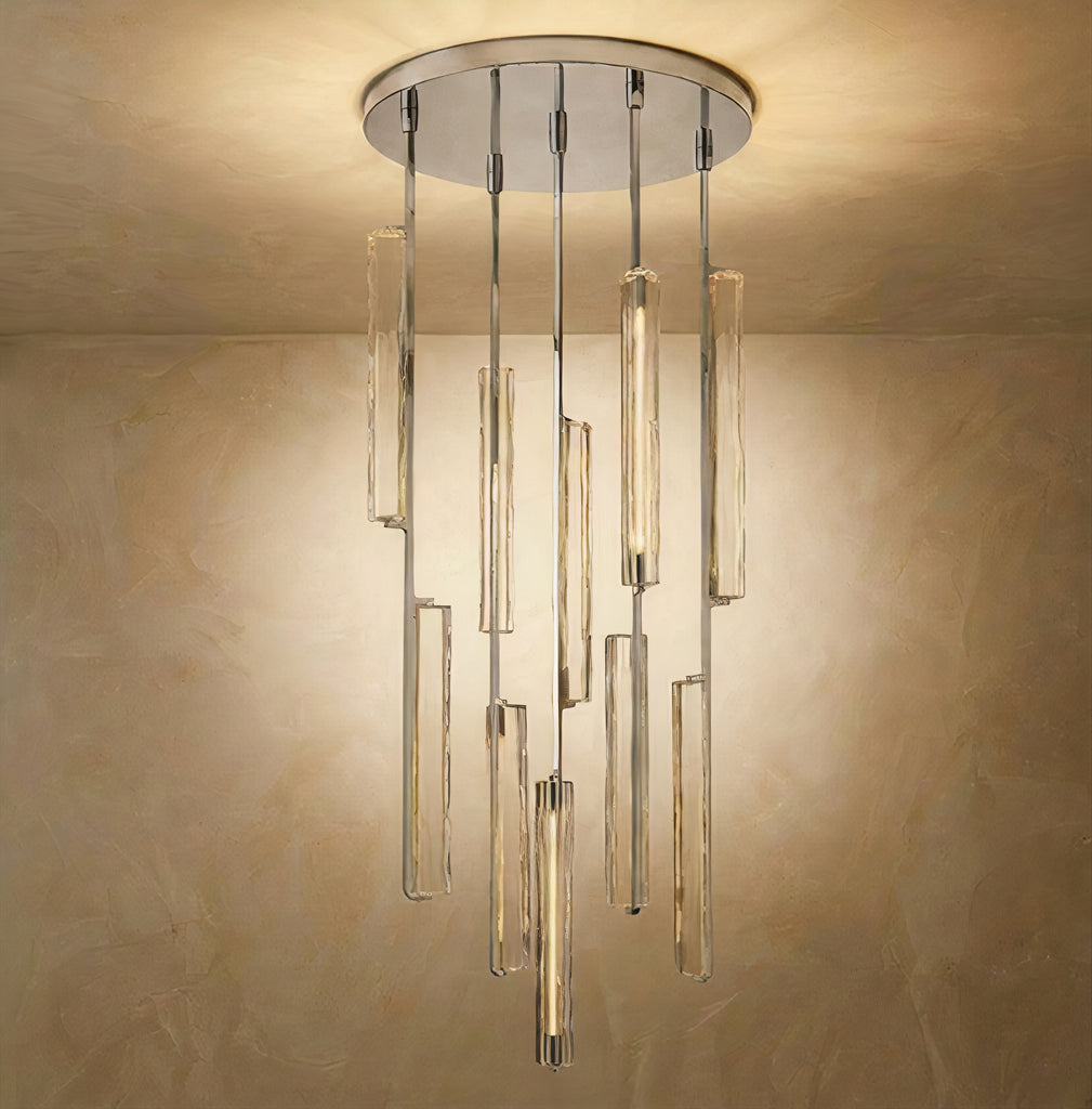 Inspired Audubon Style Crystal Round Chandelier 24.5" - Polished Nickel