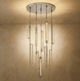 Inspired Audubon Style Crystal Round Chandelier 24.5" - Stainless Steel