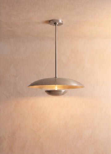 Inspired Cosmic Style 18" Round Pendant Satin Nickel - Main Product View