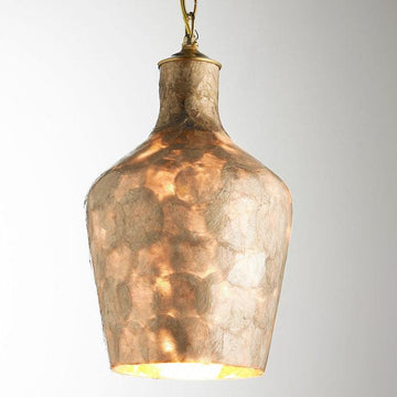 Captivating Capiz Shell Pendant - F100-458