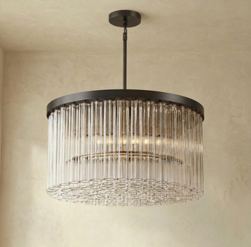 Inspired Cielo Style 36 Inch Round Chandelier Bronze Finish - Main Product View
