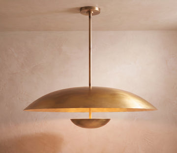 Inspired Cosmic Style 36" Round Pendant Lacquered Burnished Brass - Main Product View