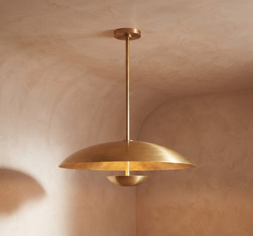 Inspired Cosmic Style 24" Round Pendant Lacquered Burnished Brass - Main Product View