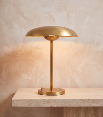 Inspired Cosmic Style 14" Table Lamp Lacquered Burnished Brass - Main Product View