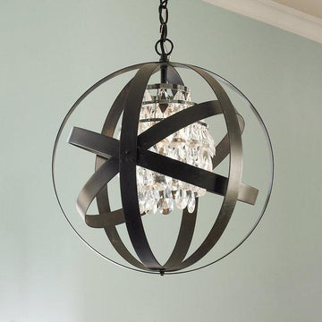 Glam Metal Strap Lantern - F100-370