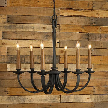 Modernized Rustic Iron Chandelier Small - F100-269