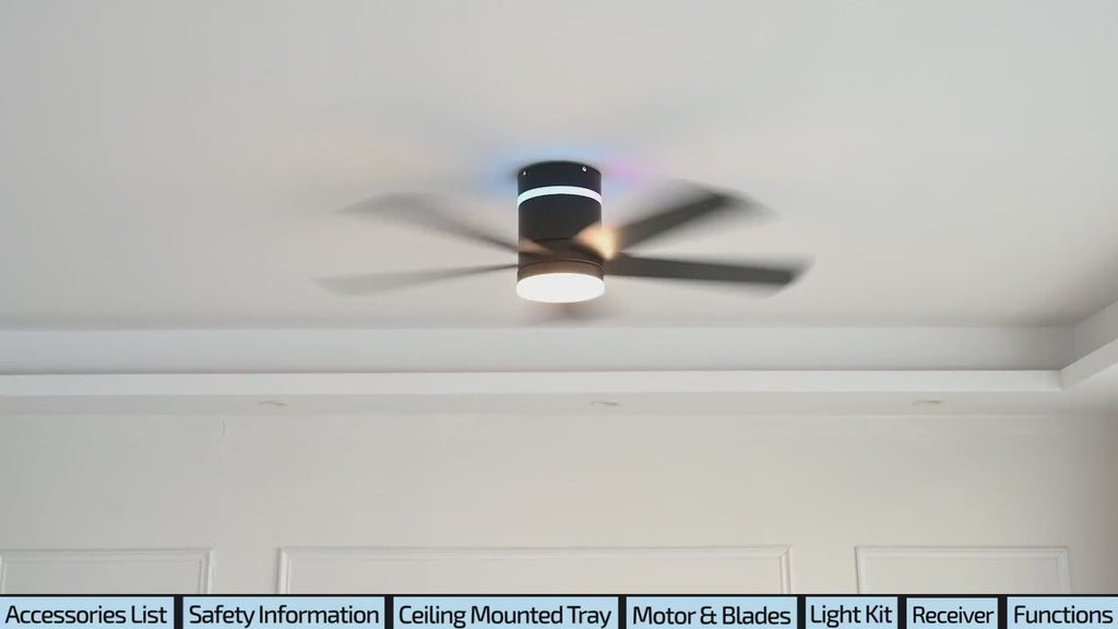 32 inch flush mount ceiling fan installation video