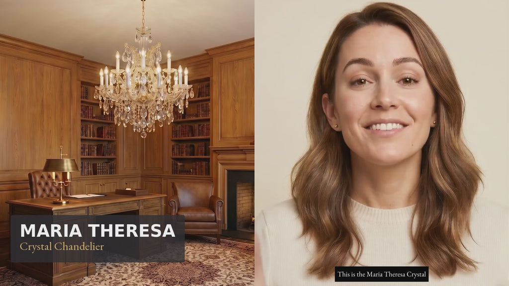 Maria Theresa Crystal Chandelier H30 W28 Silver - Product Video