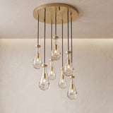 Inspired Rain Drop Style Chandelier – 18.5 Inch – Gold Finish