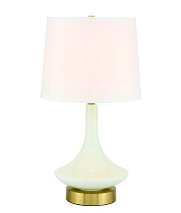 ZC121-TL3020BR - Regency Decor: Alina 1 light Brass Table Lamp