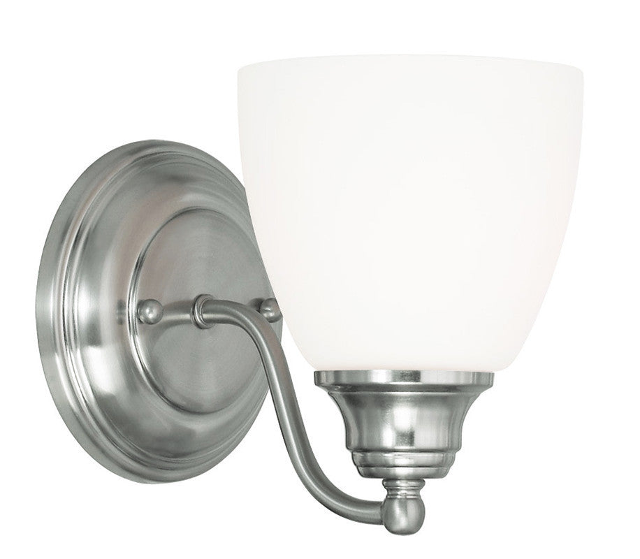 Livex Somerville 1 Light Brushed Nickel Wall Sconce - C185-13671-91