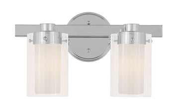 Livex Manhattan 2 Light Polished Chrome Bath Light - C185-1542-05