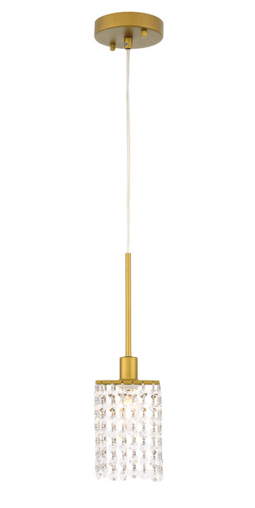 ZC121-LD7500BR - Living District: Taylor 1 light Brass Pendant