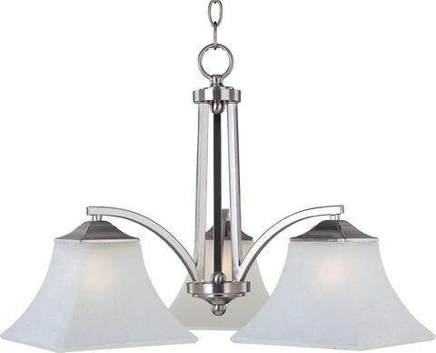 Aurora 3-Light Chandelier Satin Nickel - C157-20094FTSN