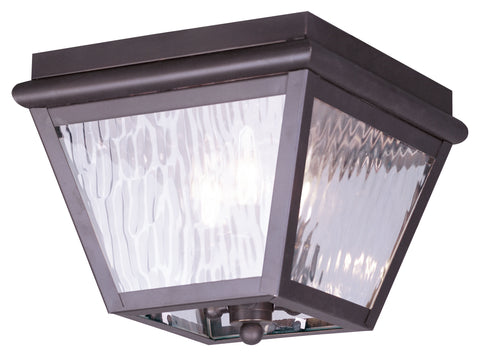 Livex Cambridge 3 Light Bronze Outdoor Ceiling Mount - C185-2029-07