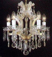 Swarovski Crystal Trimmed Chandelier The Gallery Maria Theresa 4 Lights Chandelier H15" X W15" - A83-1536/4Sw
