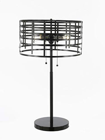 Contemporary Black Metal Spiral Round Table Lamp Desk Lamp Bedside Lamp - J10-SP-107