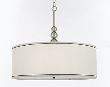 Stewart 3 Light Chandelier Pendant with Drum Shade - J10-0420/3