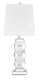 ZC121-ML9303 - Regency Decor: Sparkle Collection 1-Light Silver Finish Table Lamp