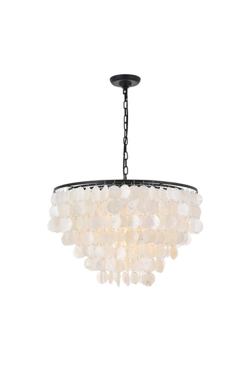 ZC121-LD5050D24BK - Living District: Selene 6 light Black Pendant
